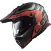 LS2 MX436 Pioneer EVO ADVENTURER Matt Black Red XS - Image 5