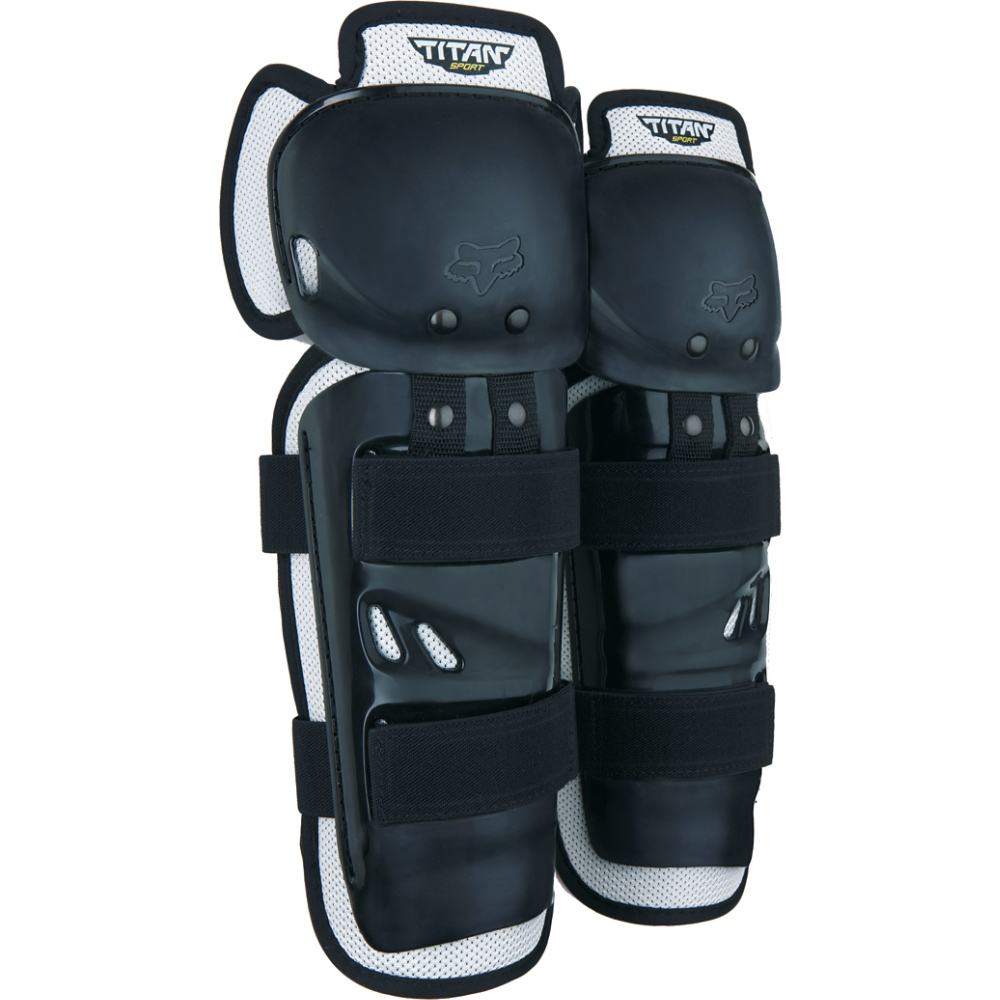 FOX Titan Sport Knee/Shin Guards, Ce – OS, Black MX22