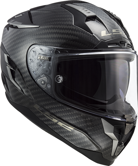 LS2 FF327 CHALLENGER C CARBON SOLID L