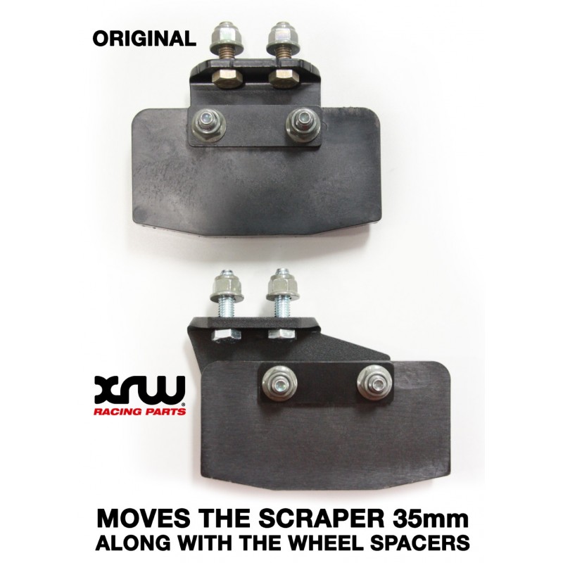 XRW WHEEL SPACERS+MUD SCRAPER ADAPTERS KIT – POLARIS RZR PRE XP