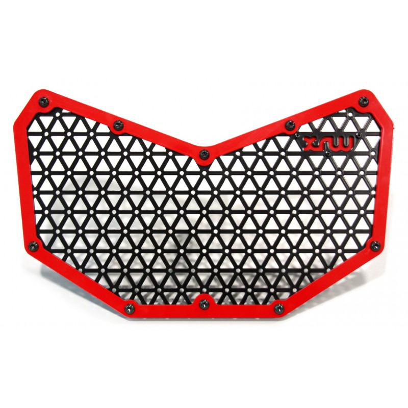 XRW RADIATOR PROTECTION ALUM RED – CAN-AM MAVERICK X3