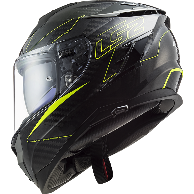 LS2 FF327 CHALLENGER CT2 FOLD GLOSS H-V YELLOW XXS