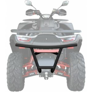 XRW REAR BUMPER ALU SX2 BLACK - SEGWAY SNARLER AT6 S/L