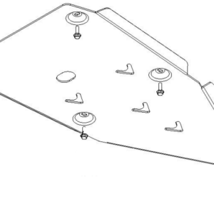 XRW SKID PLATE - 4mm - KAWASAKI KFX 700