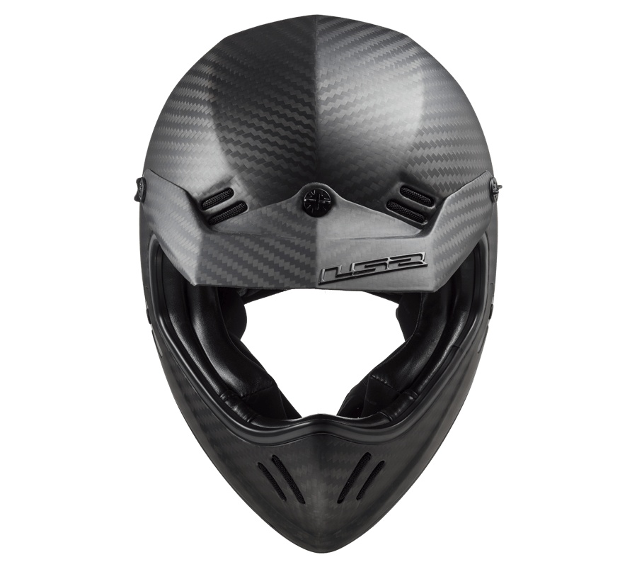 LS2 MX471 XTRA SINGLE MONO MATT CARBON M
