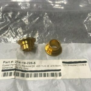 Eyelet Parts: (T) Reducer [0.435 TLG, 0.476 Bore, .225 Shoulder] COM 9 Spherical, Slip Fit
