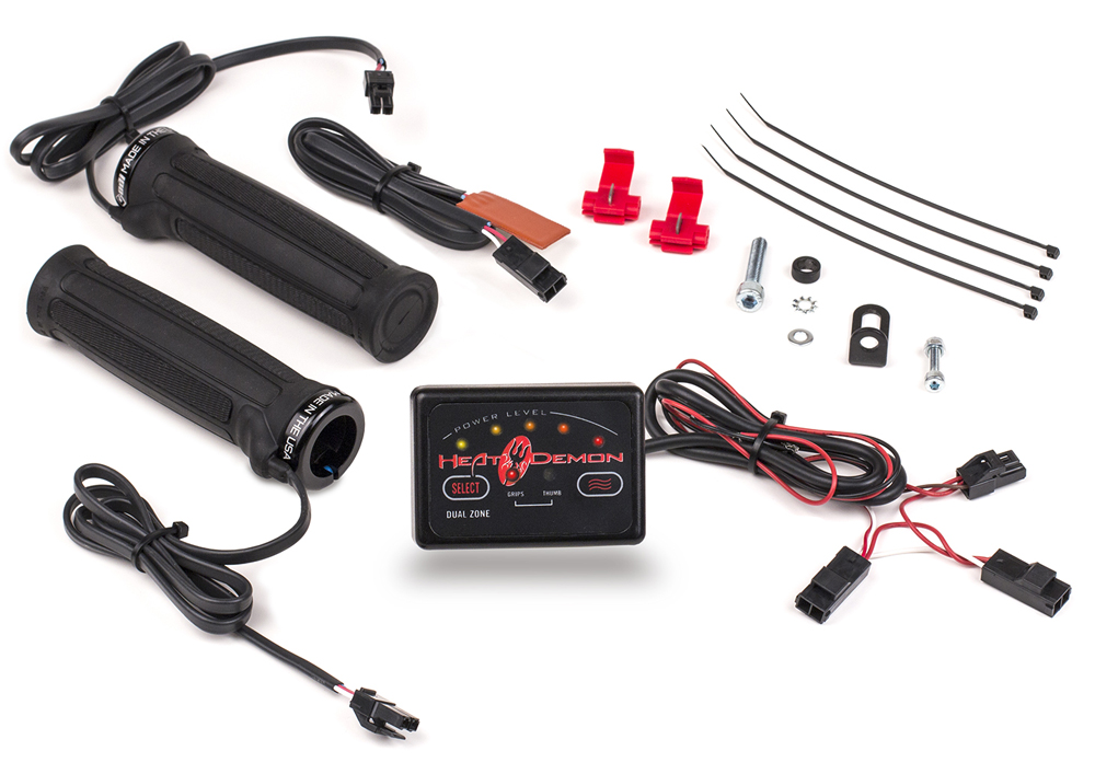 Symtec ATV Heated Grip Kit, Dual Zone, Clamp on Grip