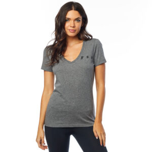 FOX Super Fox Ss Vneck Tee-XS, Heather Graphite, LFS18F