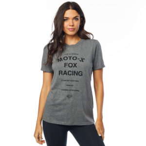 FOX Darkside Ss Bf Crew Rl Slve -XS, Heather Graphite, LFS18F