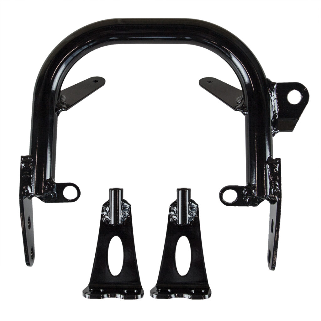 YAMAHA YFZ450R 2009-14/Yamaha YFZ450X 2010-11, Rear Grab Bar, Gloss Black. Aluminum, Lower Height 3
