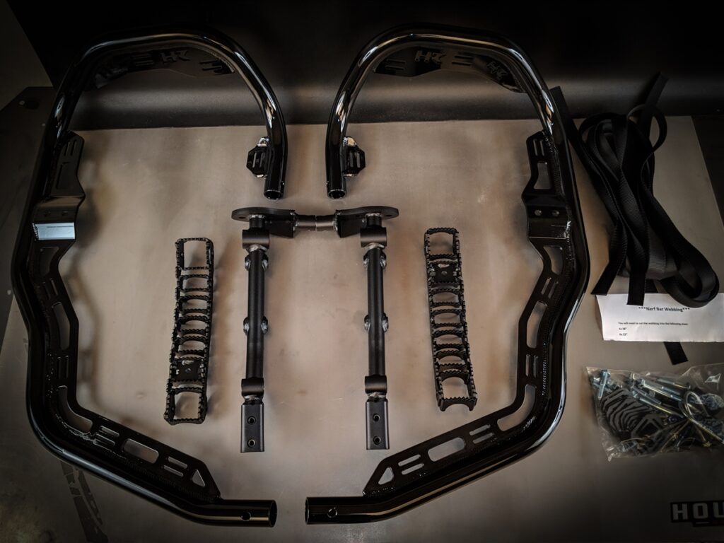 Houser YAMAHA YFZ450R 09-14, YFZ450X 10-11, Pre Bounce Nerf Bar, XC Version Black