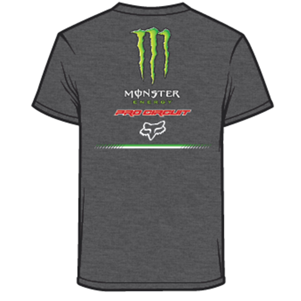 FOX Monster PC Ss Tee-M, Heather Dark Grey, LFS18F