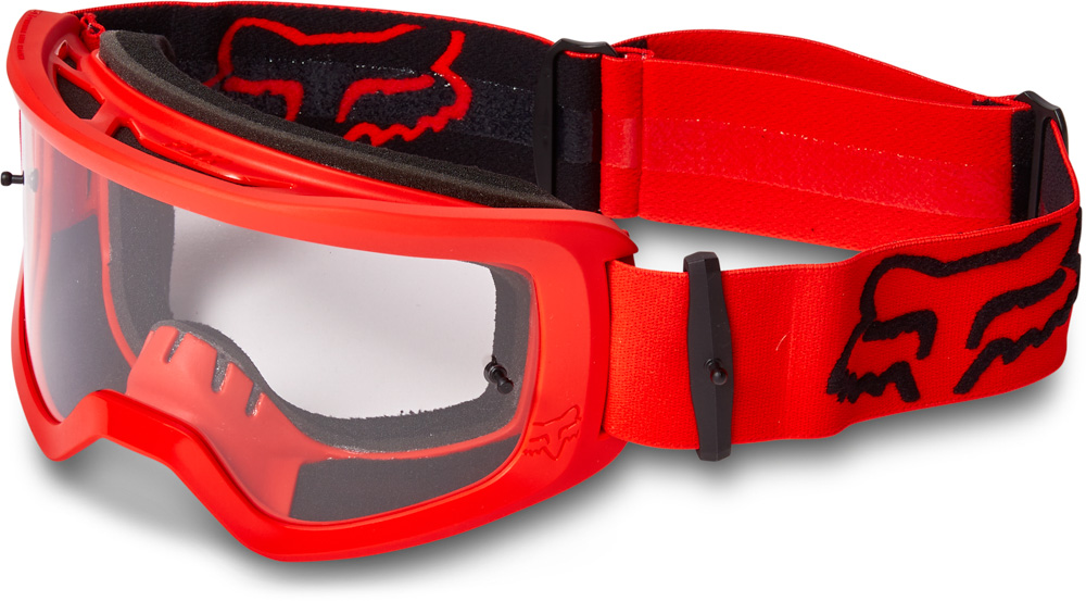 FOX Yth Main Stray Goggle – OS, Fluo RED MX23