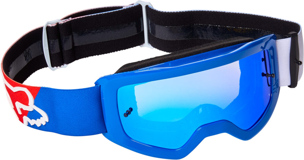FOX Yth Main Skew Goggle Spk – OS, WHITE/RED/BLUE MX22