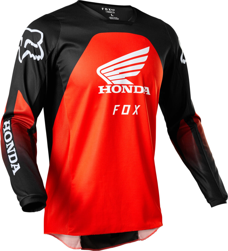 FOX 180 Honda Jersey – BLACK/RED MX22