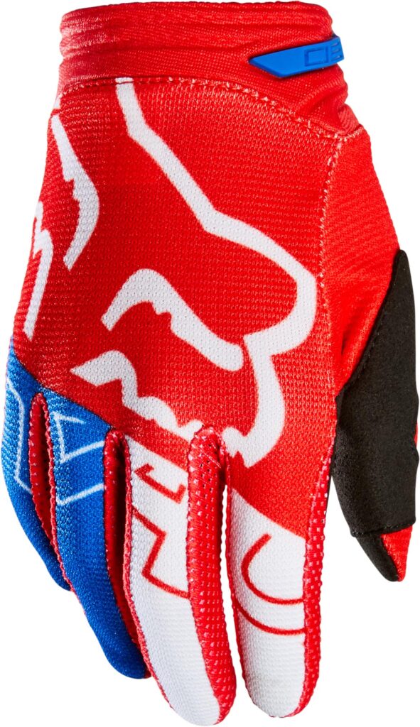 FOX Yth 180 Skew Glove – YM, white/red/blue MX22
