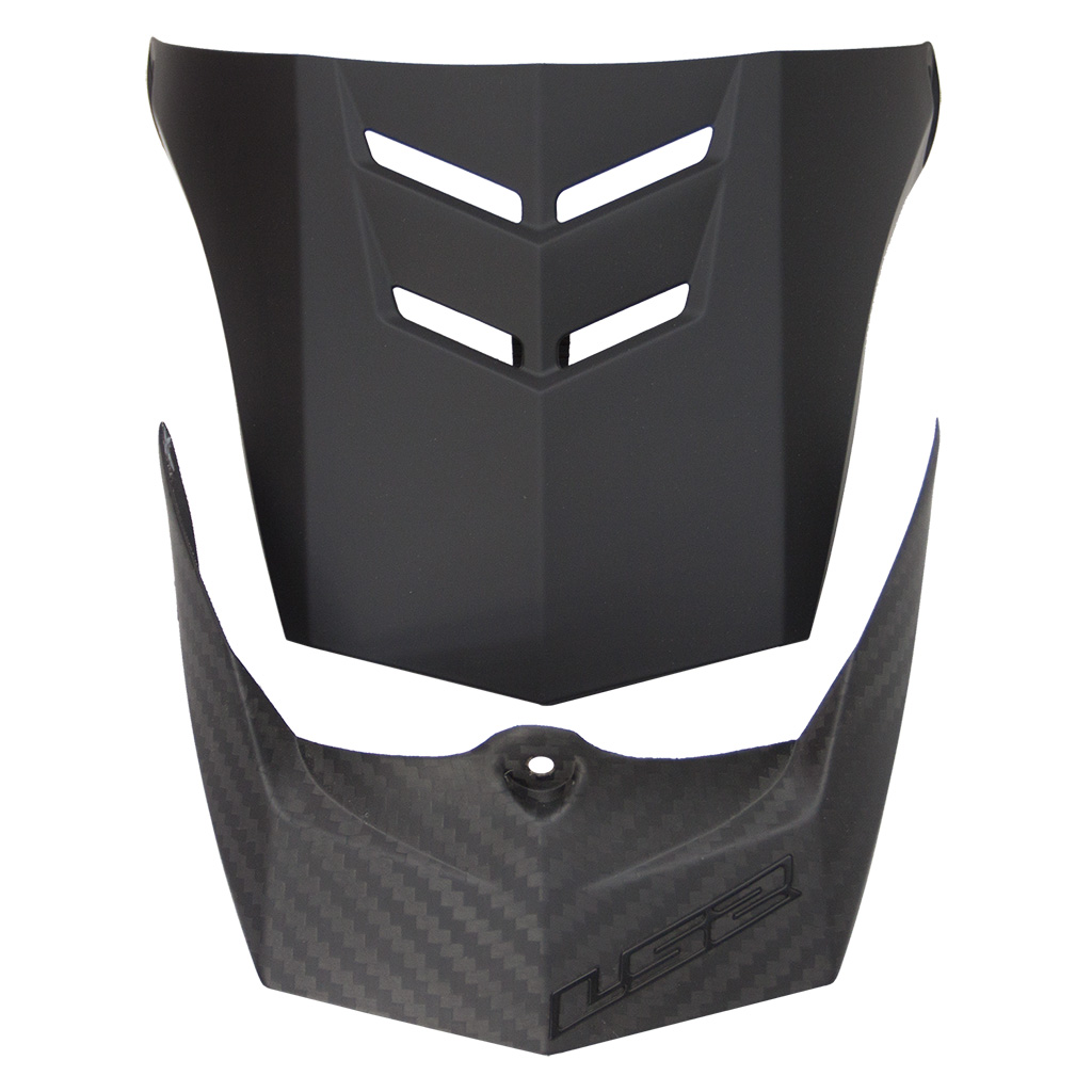 LS2 MX471 XTRA SINGLE MONO MATT CARBON M