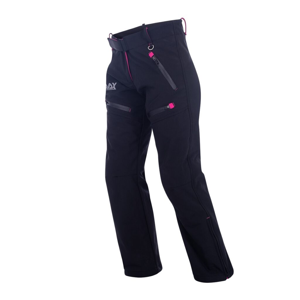 DAX LADY nohavice L, SoftShell, s chráničmi