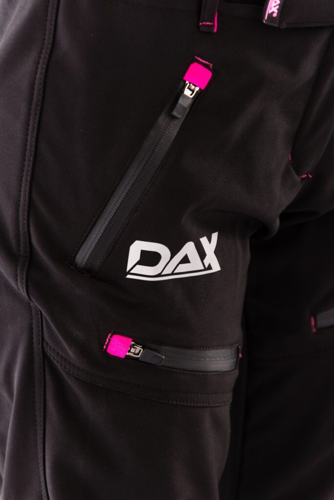 DAX LADY nohavice M, SoftShell, s chráničmi