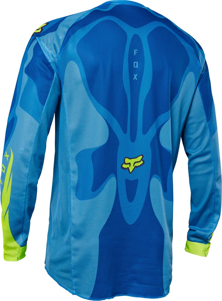 FOX Airline Exo Jersey – 2XL, Blue/Yellow MX23