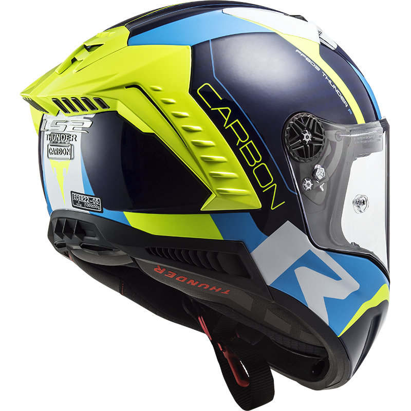 LS2 FF805 THUNDER C RACING1 GL.BLUE H-V YELLOW XXL