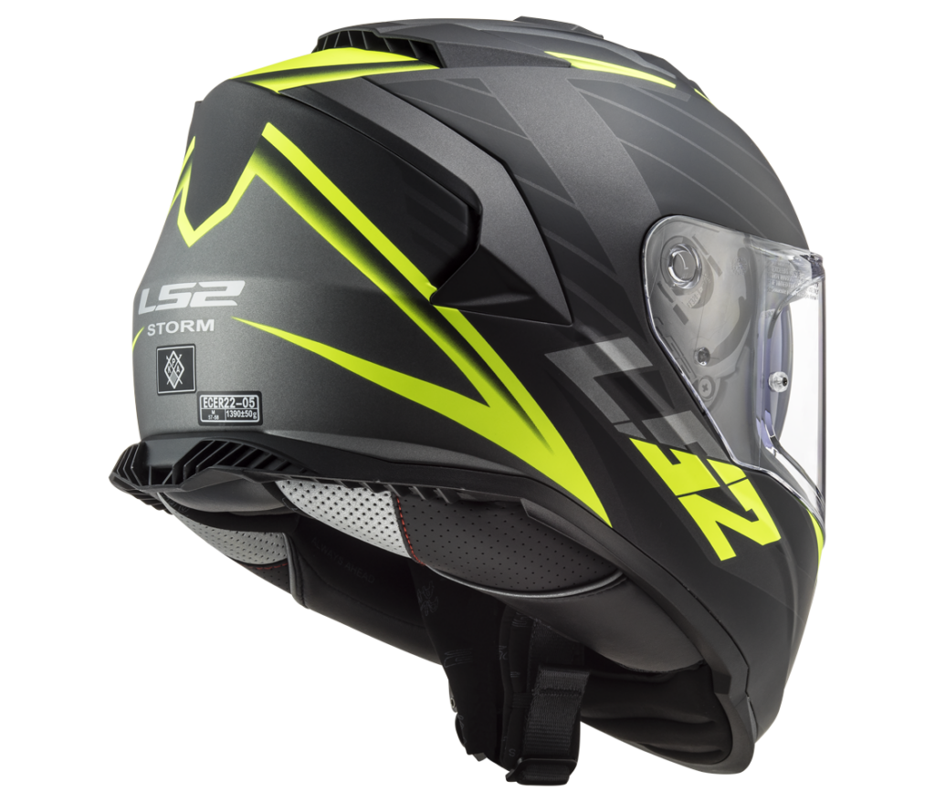 LS2 FF800 STORM NERVE MATT BLACK H-V YELLOW L