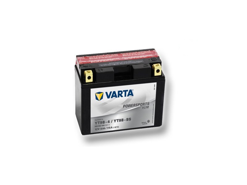 Varta 12V/8Ah – moto LF (YT9B-4/YT9B-BS)