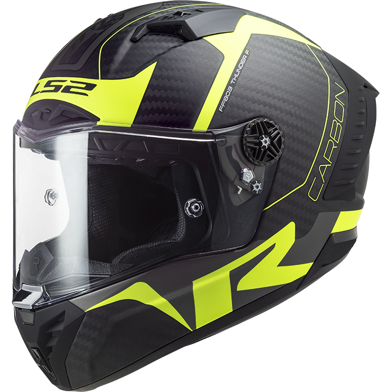 LS2 FF805 THUNDER C RACING1 MATT H-V YELLOW XXL