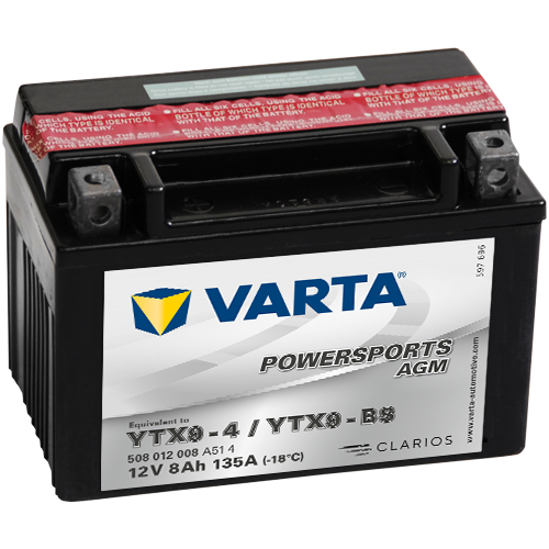 Varta 12V/8Ah moto LF (YTX9-4/YTX9-BS) Linhai M150, 200
