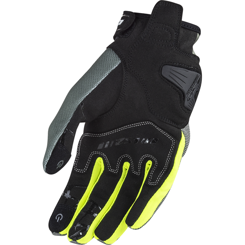 LS2 DART 2 MAN GLOVES GREY H-V YELLOW XL