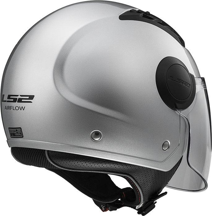 LS2 OF562 AIRFLOW GLOSS SILVER LONG M