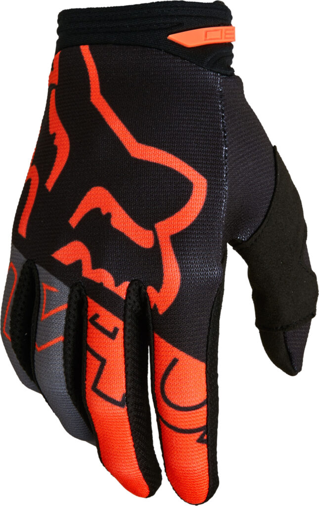 FOX 180 Skew Glove – 2XL, Black/Orange MX22