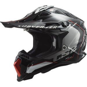 LS2 MX700 SUBVERTER ARCHED BLACK SILVER TITAN XXL