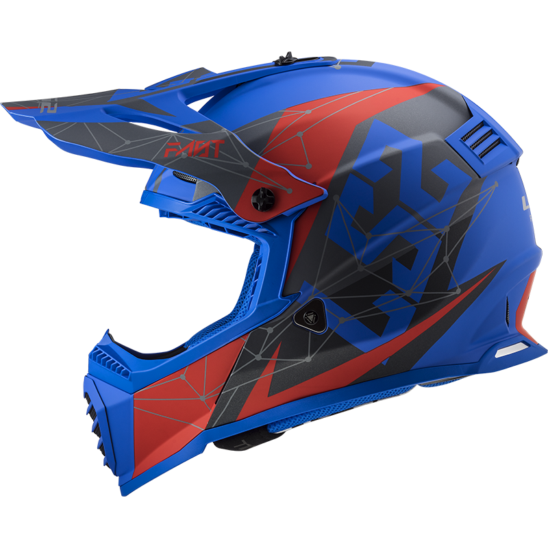 LS2 MX437 FAST EVO ALPHA MATT BLUE M