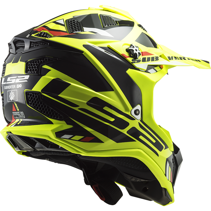 LS2 MX700 SUBVERTER STOMP H-V YELLOW BLACK XL