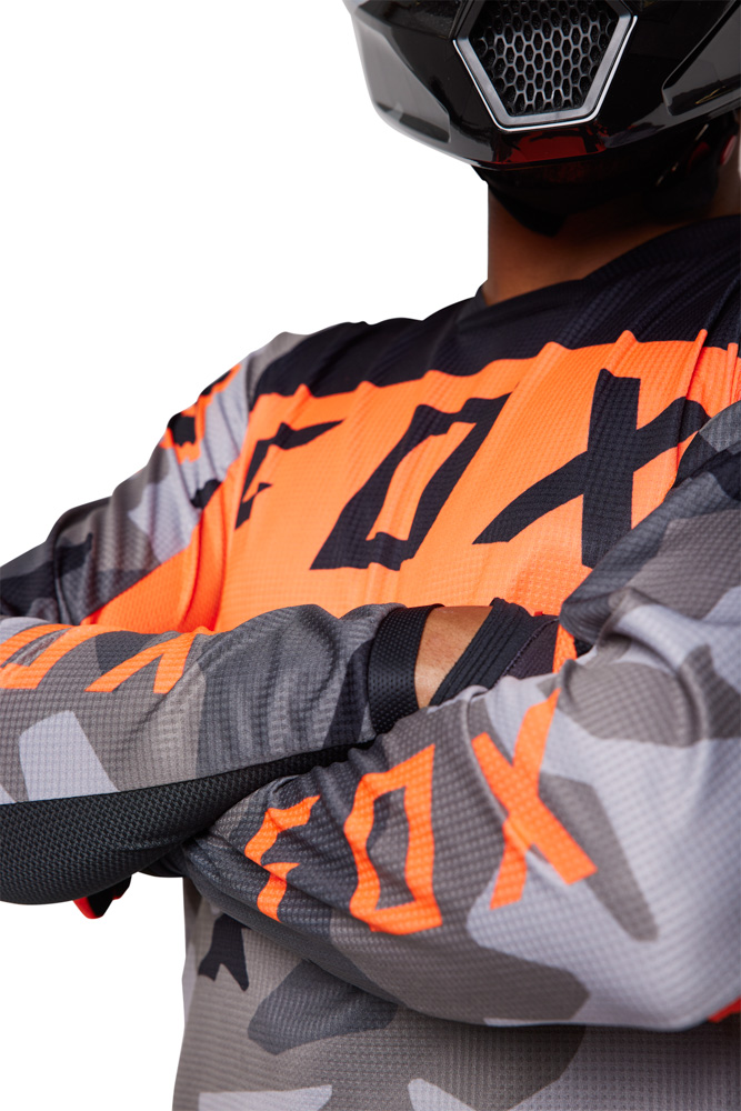 FOX 180 Bnker Jersey – L, Grey Camo MX23