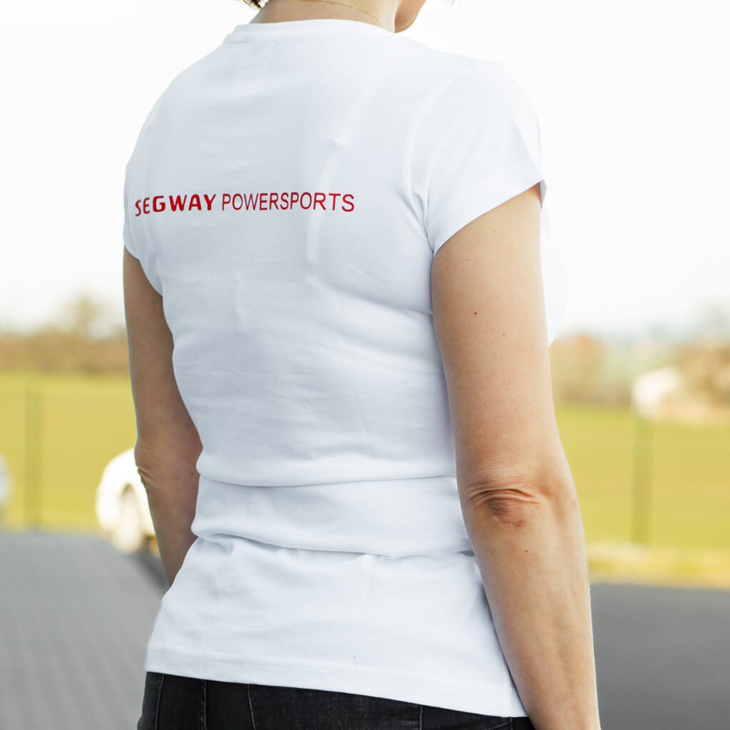 SEGWAY POWERSPORTS White Women T-shirt M