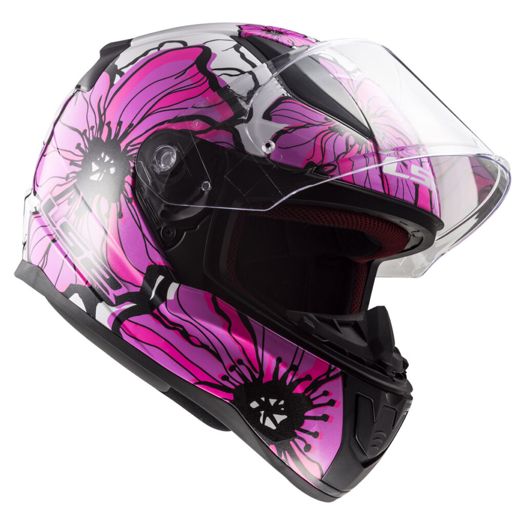 LS2 FF353 RAPID POPPIES PINK 3XL