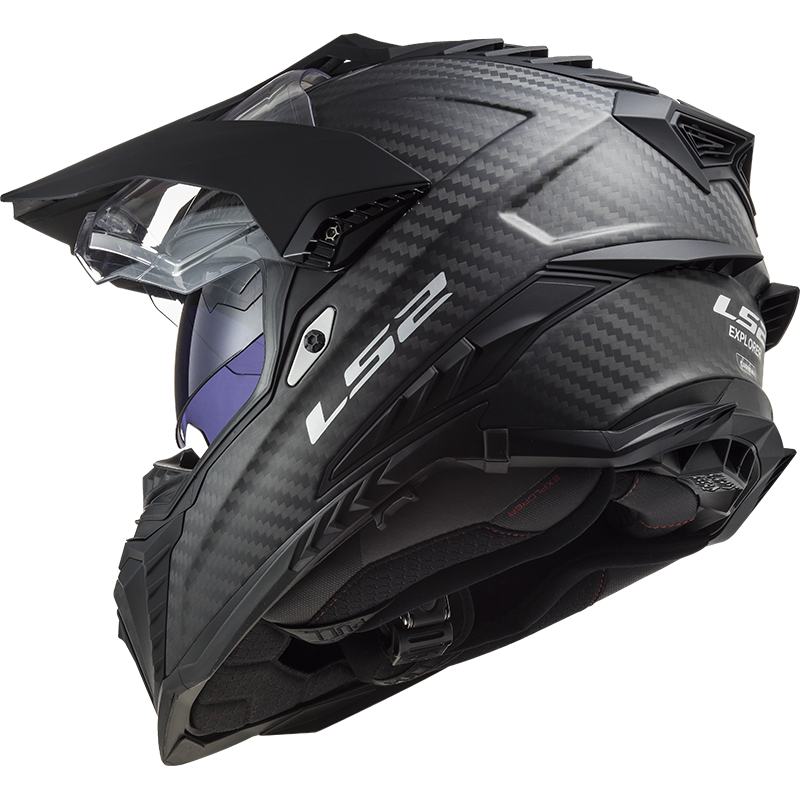 LS2 MX701 EXPLORER C SOLID MATT CARBON XXL