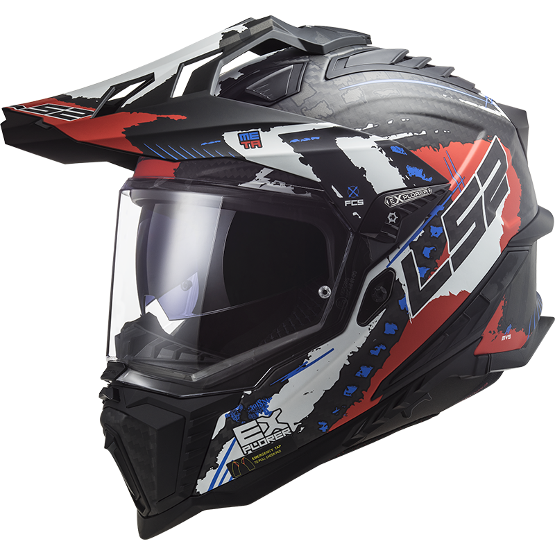 LS2 MX701 Explorer C EXTEND Matt Red XXL