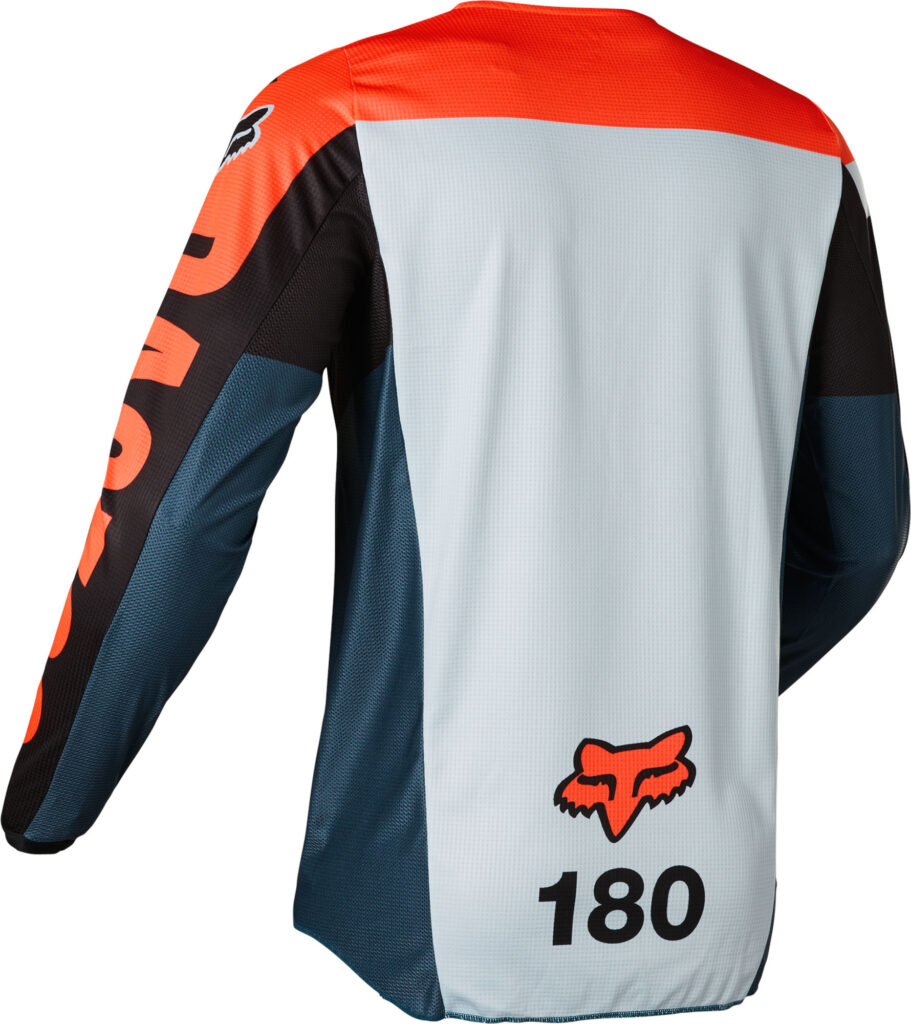 FOX 180 Trice Jersey – M, GREY/ORANGE MX22