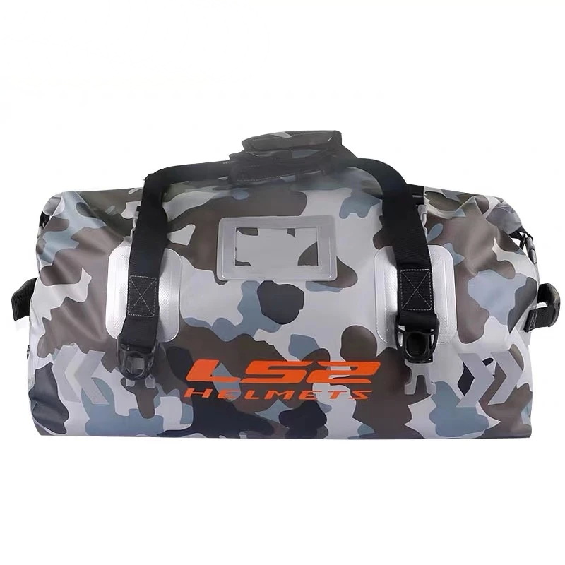 LS2 LB-04 Luggage Bag Water Proof PVC Camo Grey 65L