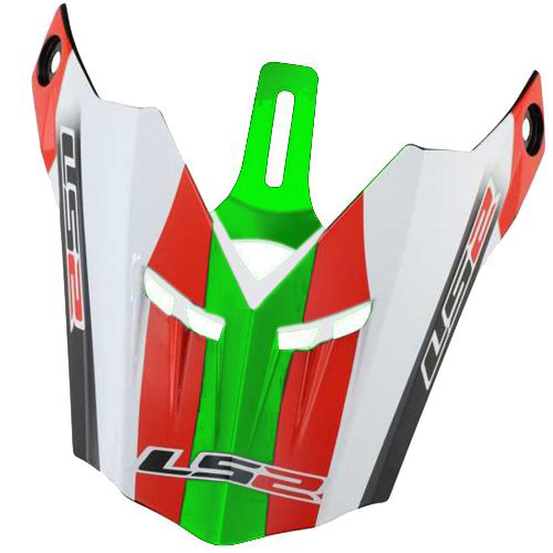 LS2 MX456 PEAK RED GREEN