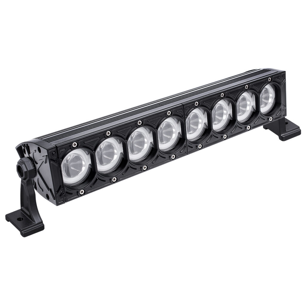 SHARK LED Light Bar 17″ with Halo Ring, CREE LED, 80W