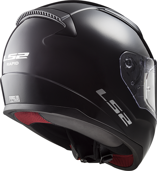 LS2 FF353 RAPID SINGLE MONO GLOSS BLACK S