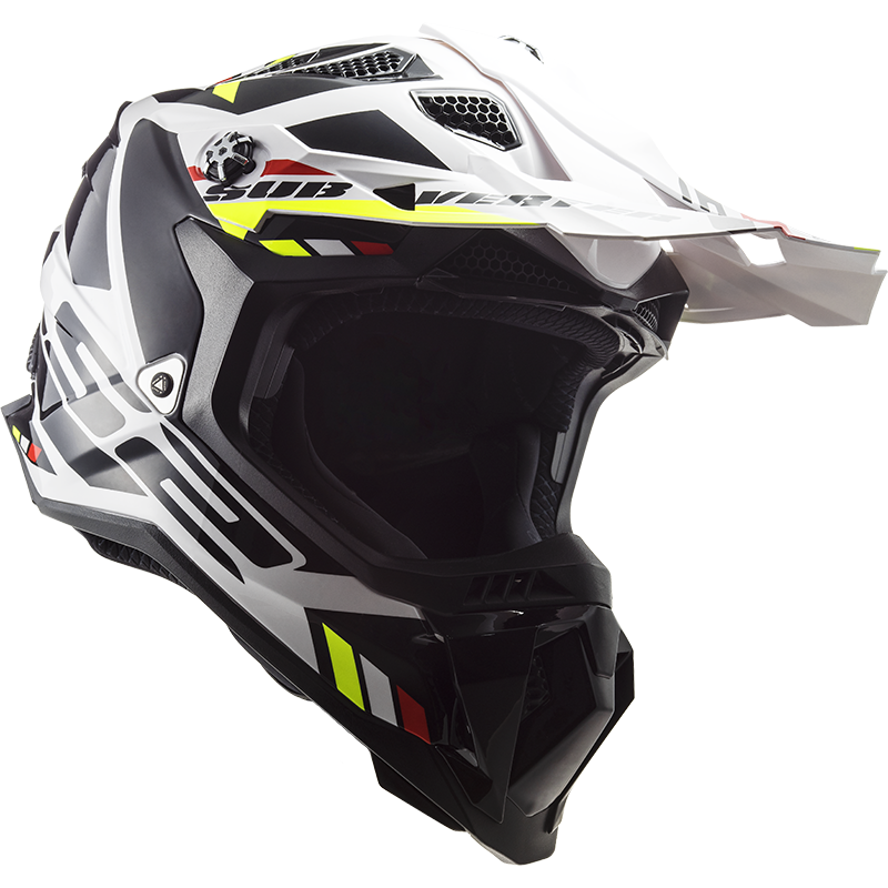 LS2 MX700 SUBVERTER STOMP WHITE BLACK M