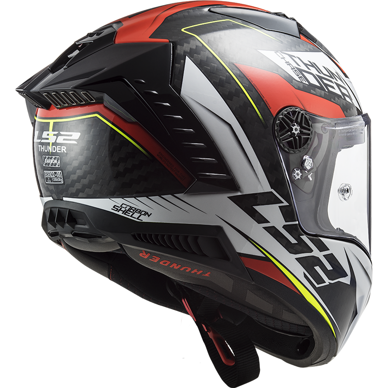LS2 FF805 THUNDER C CHASE GLOSS WHITE RED