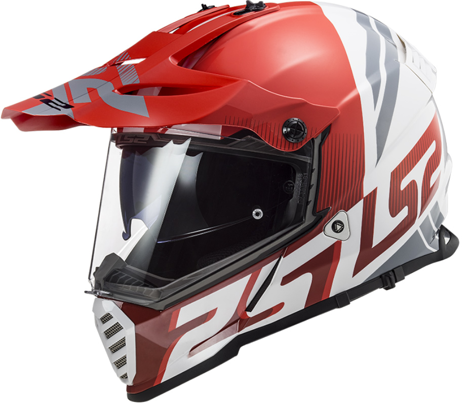 LS2 MX436 PIONEER EVO EVOLVE RED WHITE XXS