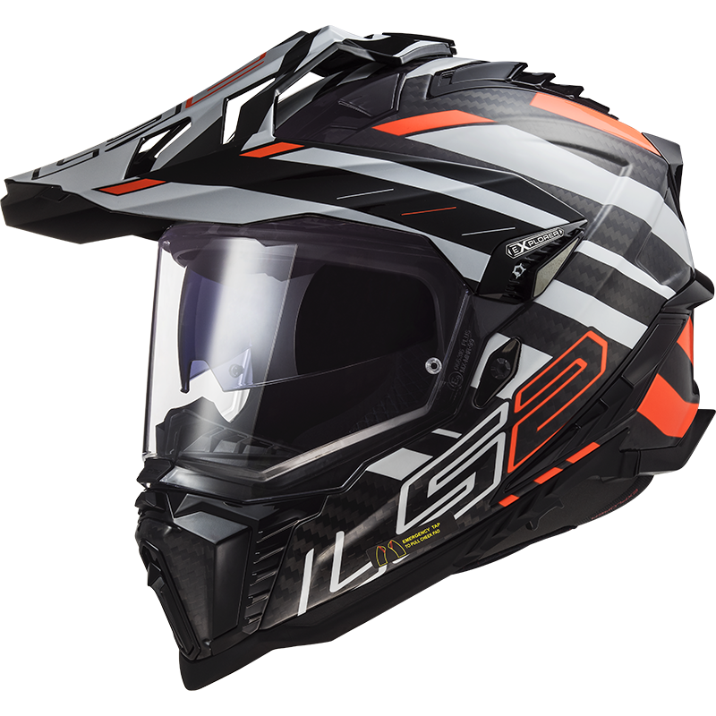 LS2 MX701 EXPLORER C EDGE BLACK FLUO ORANGE-06 XXL
