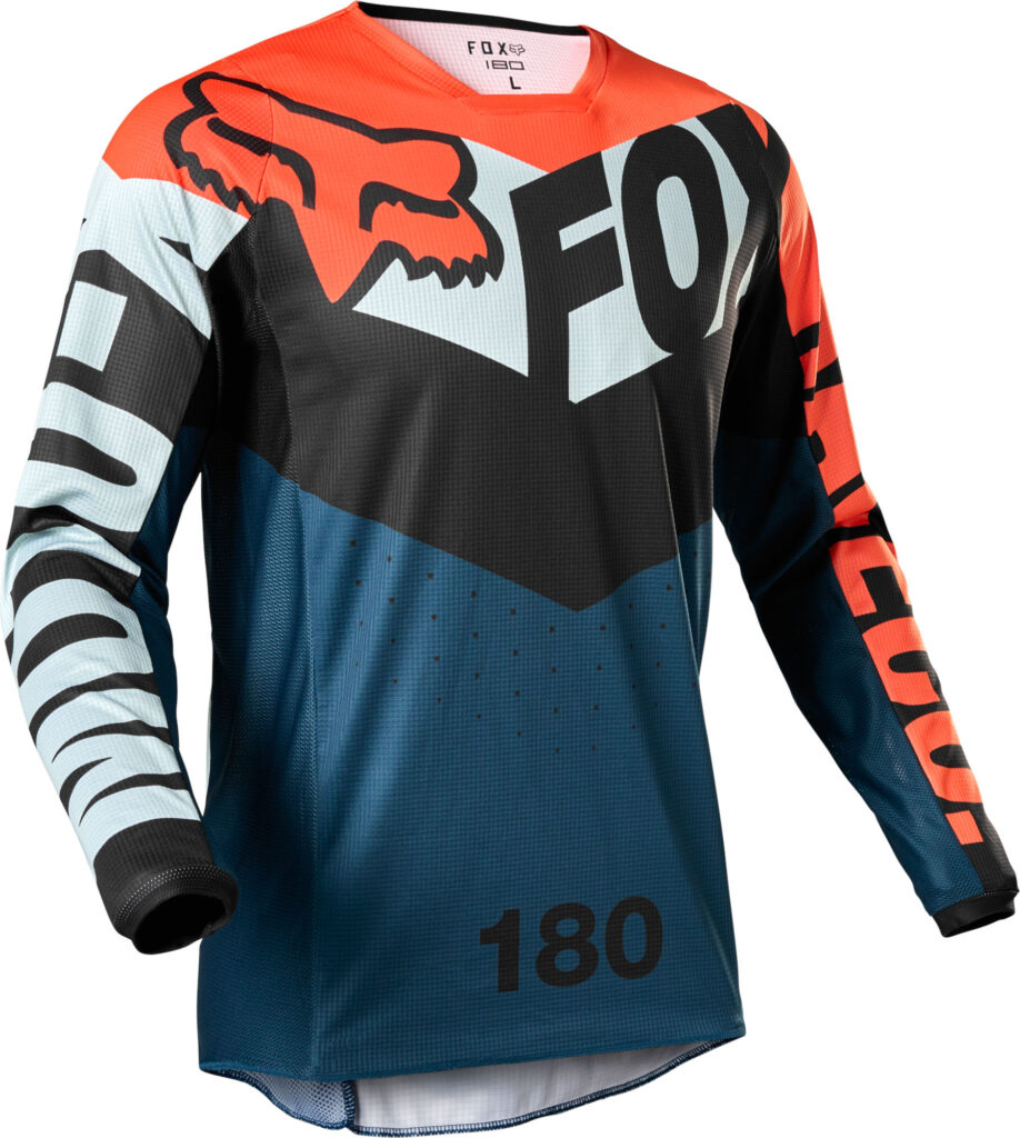 FOX 180 Trice Jersey – M, GREY/ORANGE MX22